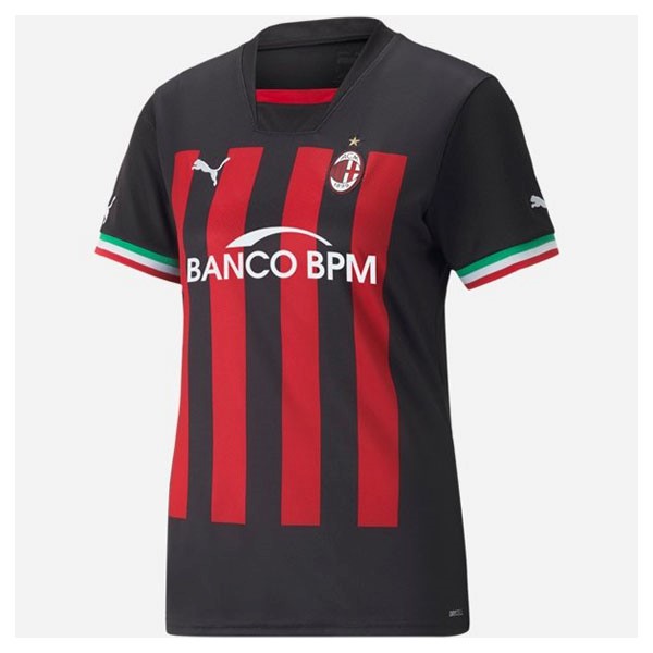 Camiseta AC Milan Replica Primera Ropa Mujer 2022/23